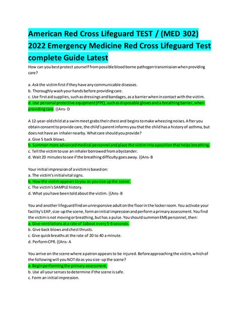 is the red cross lifeguard written test hard|lifeguard written test pdf 2022.